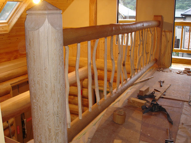 ログハウス制作過程