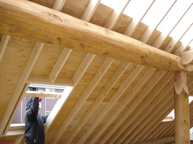 ログハウス制作過程