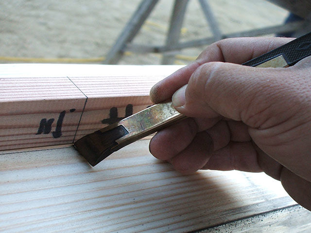 ログハウス制作過程