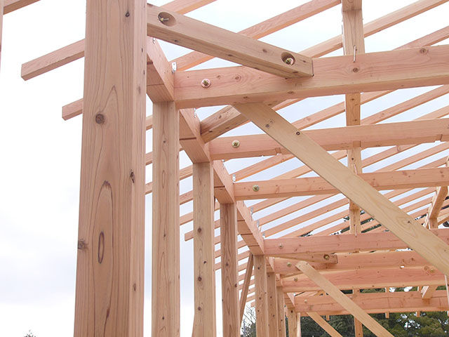 ログハウス制作過程