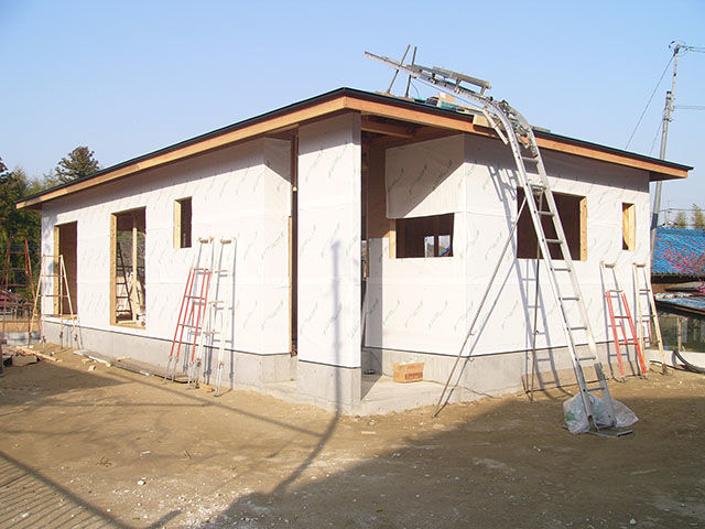 ログハウス制作過程