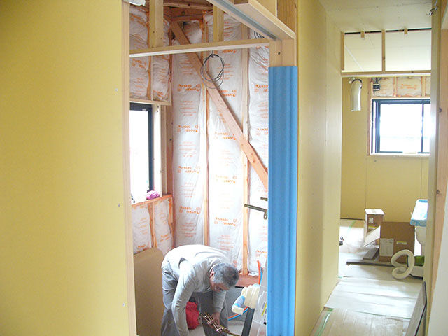 ログハウス制作過程