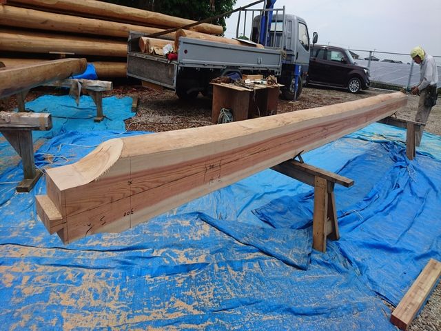 ログハウス制作過程